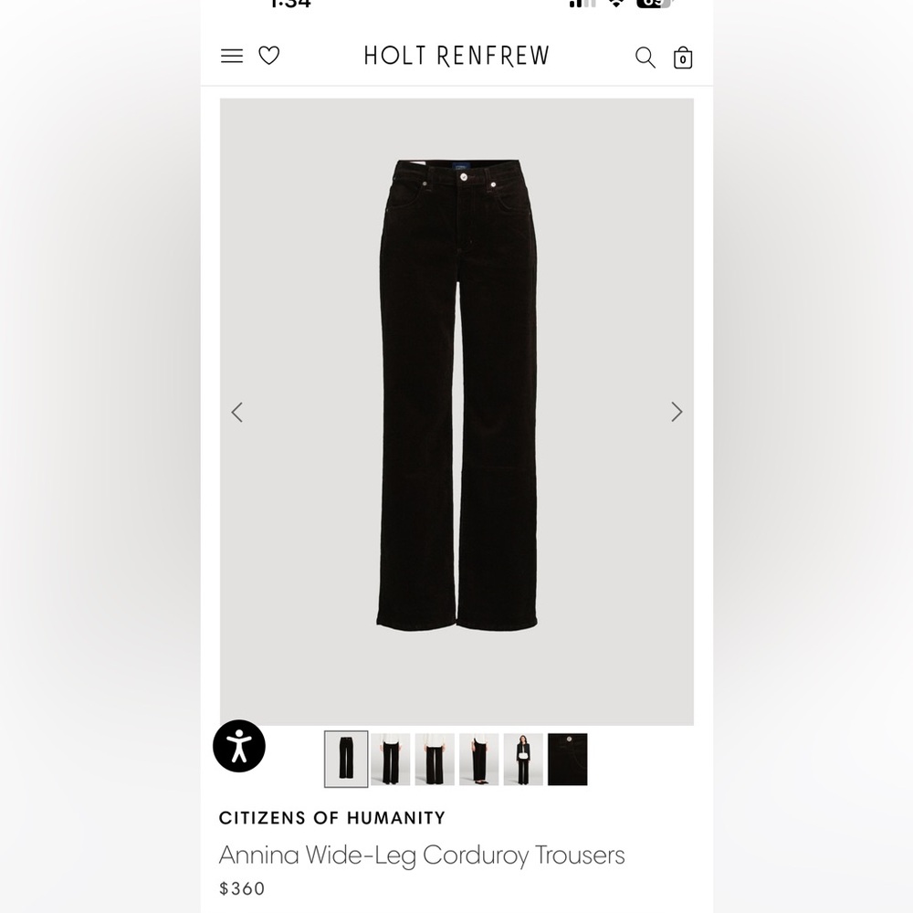 Citizens Of Humanity annina  Corduroy Trousers